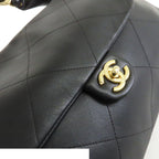 Chanel Maxi Hobo AS Black Gold Calfskin Handbag — view 6