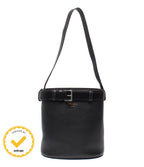 Prada Shoulder Bag Buckle with Belt Leather