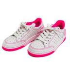 Chanel Sneakers Size 36 White Pink Punching Leather Lady — view 2
