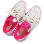 Chanel Sneakers Size 36 White Pink Punching Leather Lady — view 4
