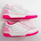 Chanel Sneakers Size 36 White Pink Punching Leather Lady — view 8