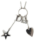 Christian Dior Necklace Vintage Logo Star Heart
