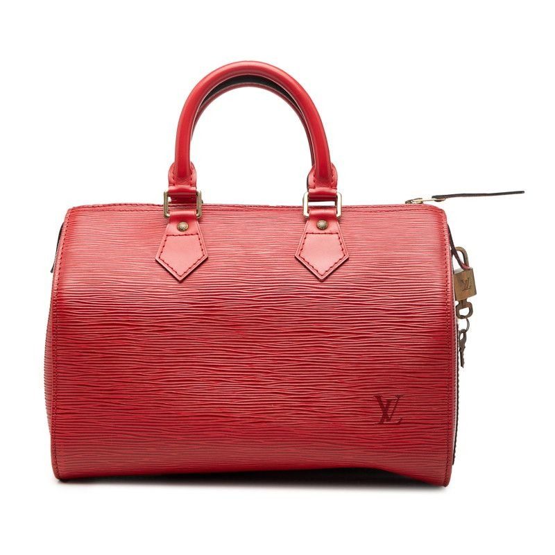 Louis Vuitton Epi Speedy 25 Mini Boston Bag Castilian Red Leather