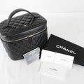 Chanel Quilted Vanity Bag Lambskin Black High Bag