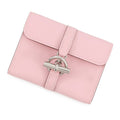 Hermes Coin Case Glenan Compact Wallet Rose Sakura Silver Swift