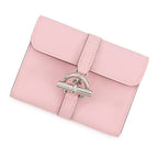 Hermes Coin Case Glenan Compact Wallet Rose Sakura Silver Swift