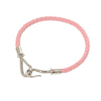 Hermes Jumbo Bracelet Leather Rose Confetti Silver Hardware 1531