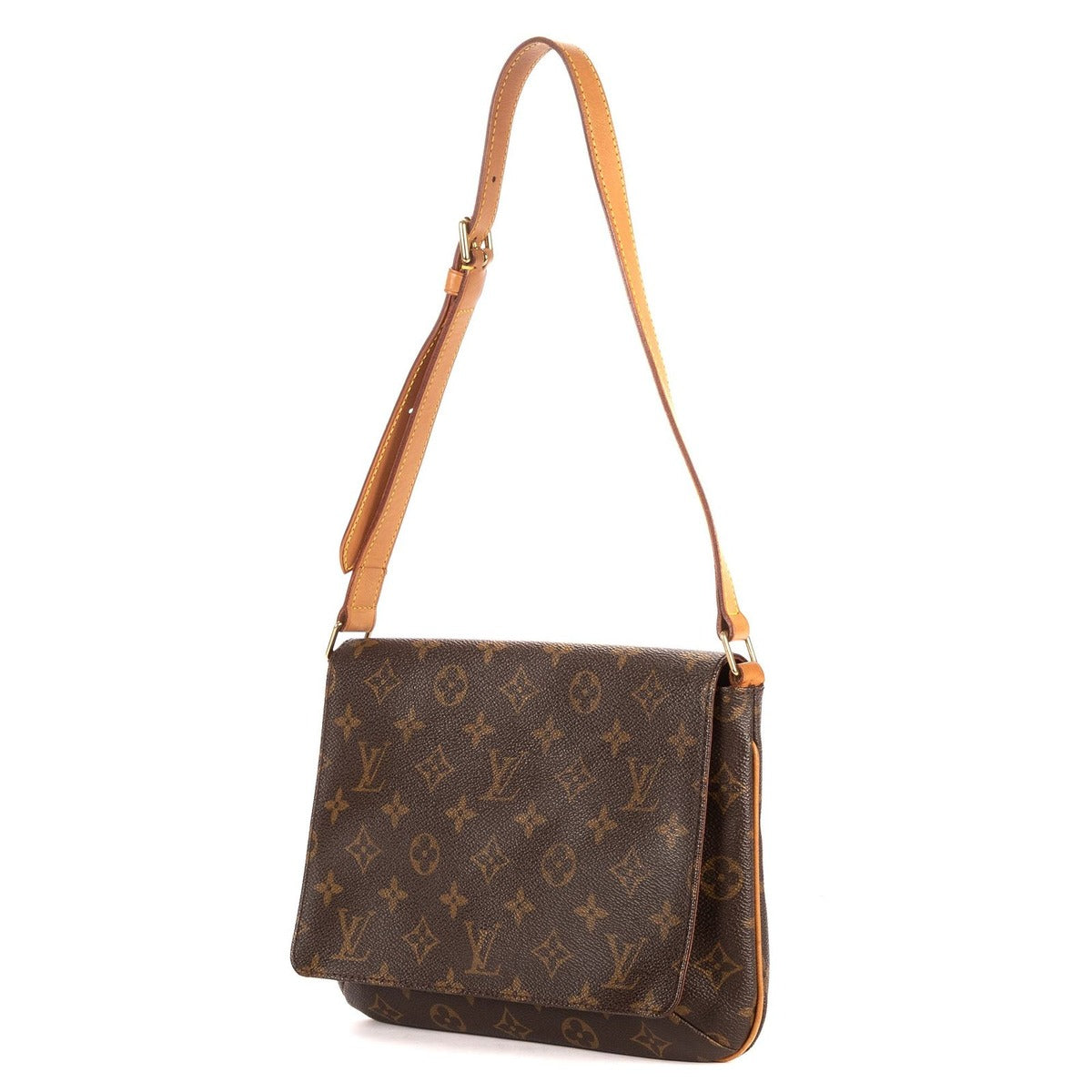 Louis Vuitton Musette Tango Brown Monogram Canvas Shoulder Bag — view 2