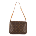 Louis Vuitton Musette Tango Brown Monogram Canvas Shoulder Bag — view 5