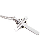 Tiffany & Co Necklace Signature Cross 18k Yellow Gold Silver — view 2