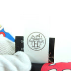 Hermes la Patisserie Francaise Silk Noir Blanc Bleu Twill Charm Scarf — view 8
