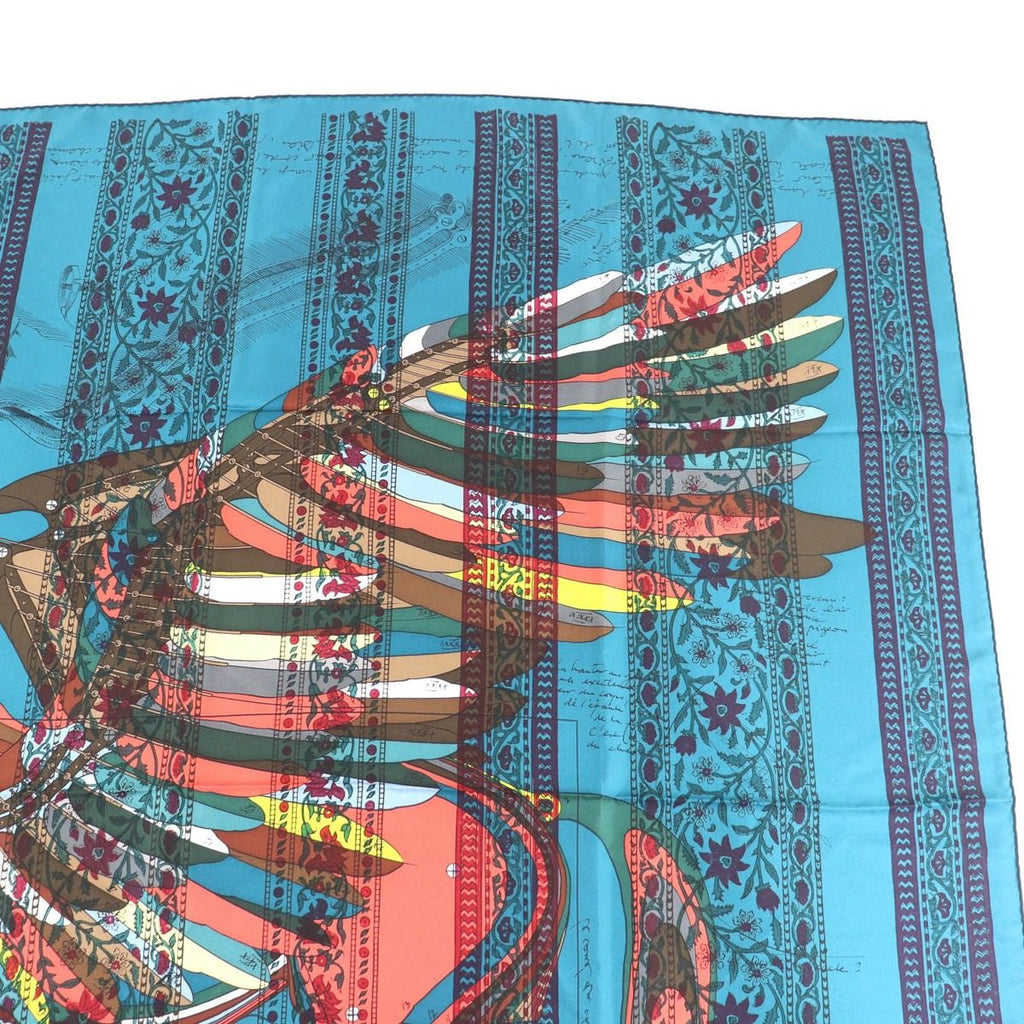 Hermes Carre 140 le Pegase D Pegasus Silk Geant Scarf Multi — view 4
