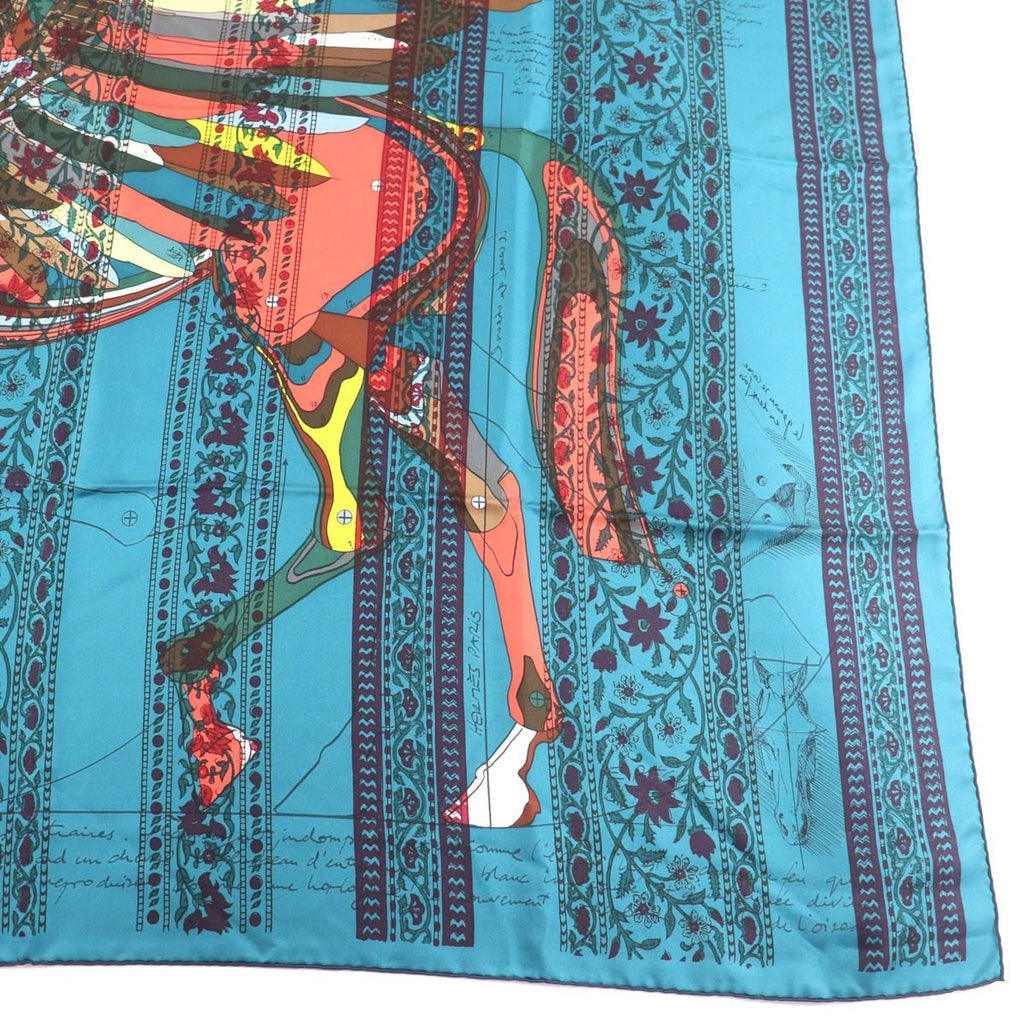 Hermes Carre 140 le Pegase D Pegasus Silk Geant Scarf Multi — view 5