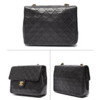 Chanel Chain Shoulder Bag Gold Quilted 20 Lambskin Single Flap — view 2