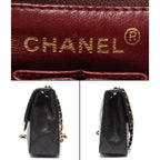 Chanel Chain Shoulder Bag Gold Quilted 20 Lambskin Single Flap — view 4