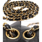 Chanel Chain Shoulder Bag Gold Quilted 20 Lambskin Single Flap — view 9