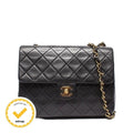 Chanel Chain Shoulder Bag Gold Quilted 20 Lambskin Single Flap