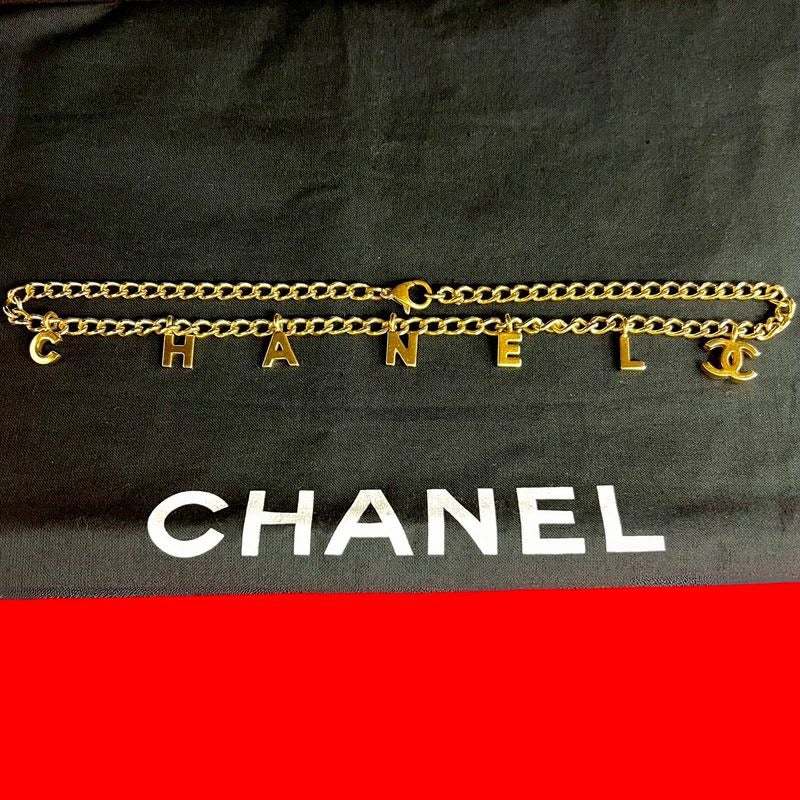 Chanel Vintage Coco Mark Logo Motif GP Chain Necklace Pendant 02A — view 2