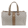 Gucci Vintage GG Plus Leather Boston Bag Tote Carry