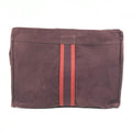 Hermes Clutch Bag Fourre Tout Cotton Burgundy
