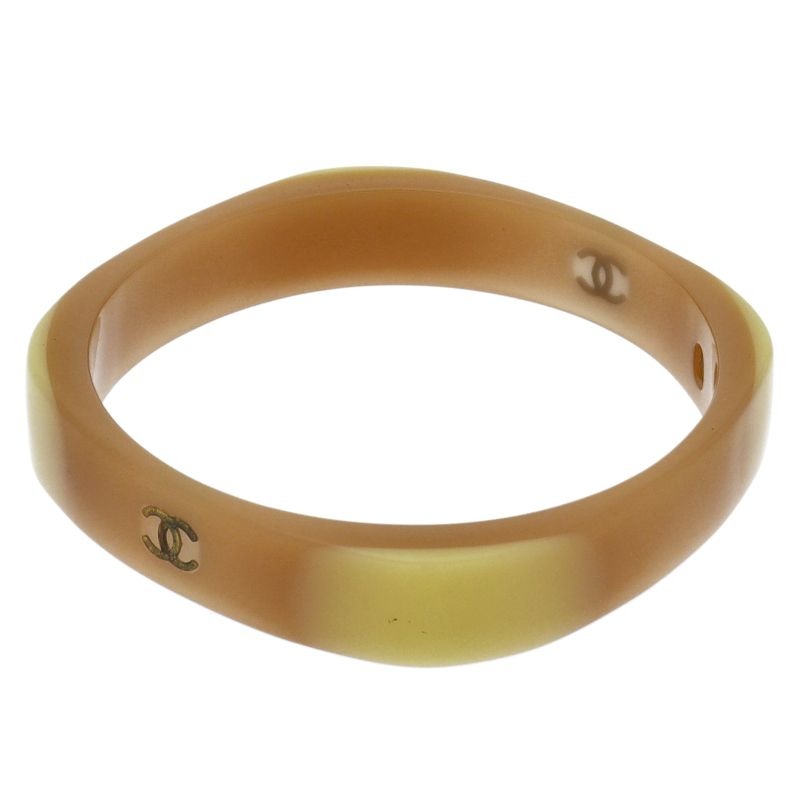 Chanel CC Logo Bangle Plastic Bracelet