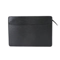 Louis Vuitton Epi Pochette Homme Clutch Leather Noir