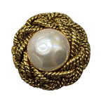 Chanel Pearl Earrings Vintage Gold — view 2