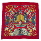 Hermes Scarf Silk Carre 90 Orgauphone ET Autres Mecaniques Pipe Organ