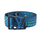 Louis Vuitton Ceinture LV Webbing Yayoi Kusama Blue Black Textile