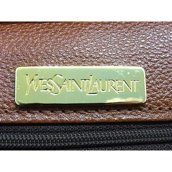 Yves Saint Laurent Shoulder Bag Leather Brown — view 2