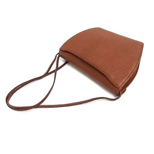 Yves Saint Laurent Shoulder Bag Leather Brown — view 4