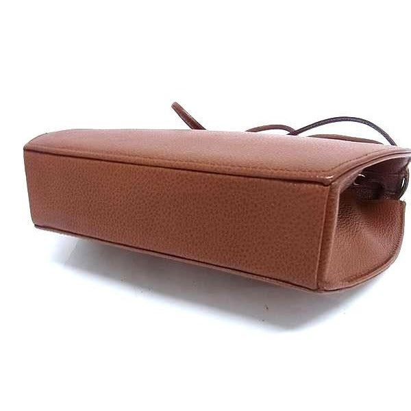 Yves Saint Laurent Shoulder Bag Leather Brown — view 5