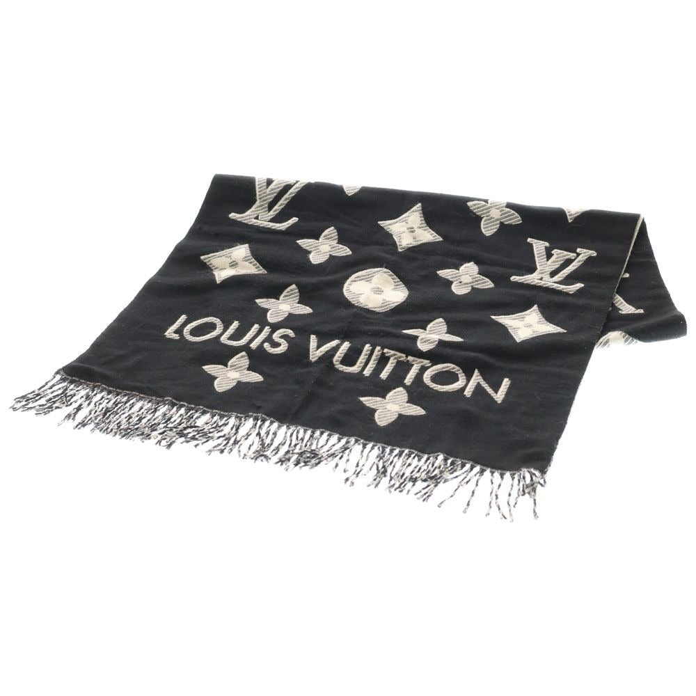 Louis Vuitton LV Essential Monogram All Over Logo Shawl Black