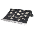 Louis Vuitton LV Essential Monogram All Over Logo Shawl Black