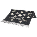 Louis Vuitton LV Essential Monogram All Over Logo Shawl Black