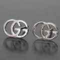 Gucci Double Earrings 18K White Gold