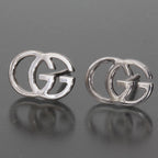 Gucci Double Earrings 18K White Gold