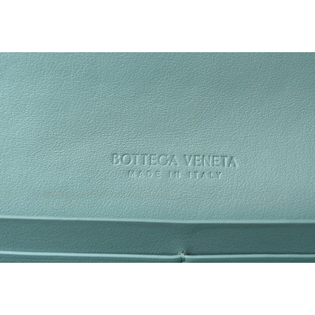 Bottega Veneta Long Wallet Flap Intrecciato Light Blue — view 4