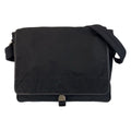 Prada Tessuto Black Silver Nylon Shoulder Bag