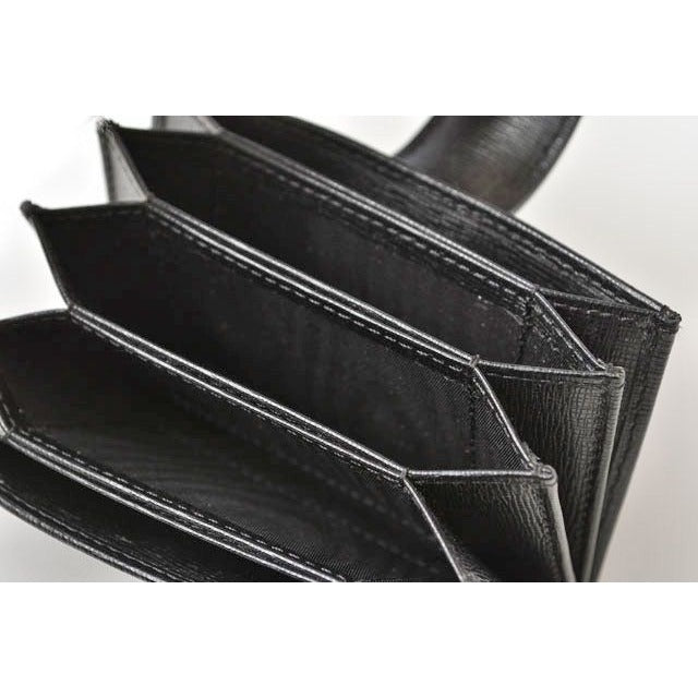 Fendi Card Case Business Holder Leather Black — view 2