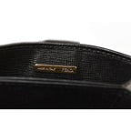 Fendi Card Case Business Holder Leather Black — view 3