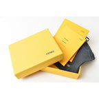 Fendi Card Case Business Holder Leather Black — view 4