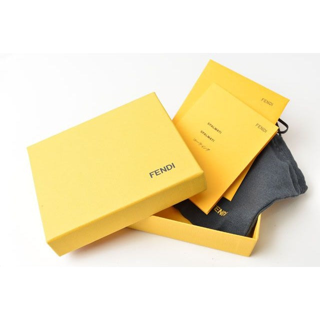 Fendi Card Case Business Holder Leather Black — view 4