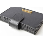 Fendi Card Case Business Holder Leather Black — view 7
