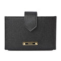 Fendi Card Case Business Holder Leather Black