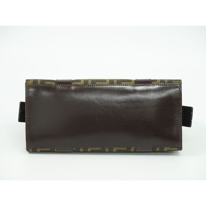 Fendi Zucca Handbag Canvas Brown Bag — view 3
