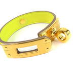 Hermes Kelly Leather Glove Holder Yellow Gold Gloves — view 6