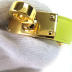 Hermes Kelly Leather Glove Holder Yellow Gold Gloves — view 9