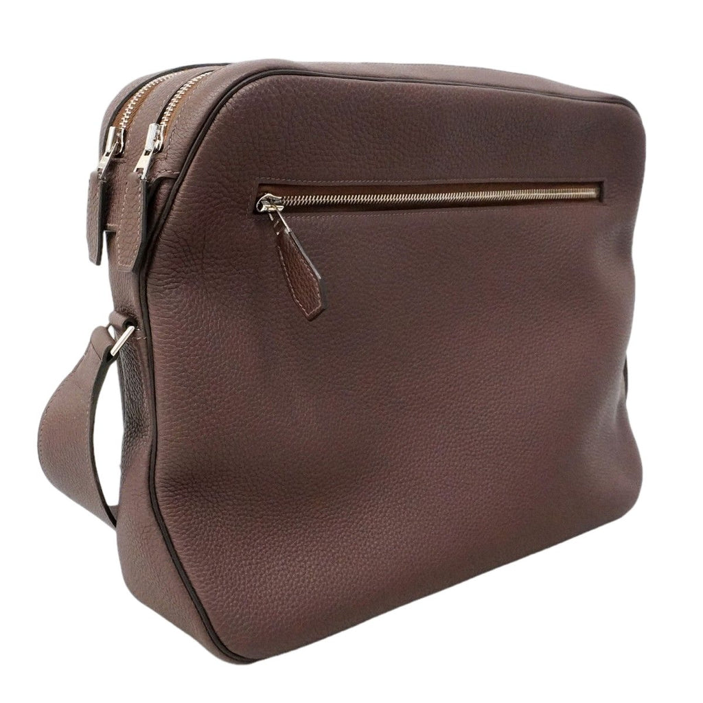 Hermes Shoulder Bag Sac Everyday Porter Togo Havana Silver — view 2