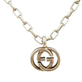 Gucci Interlocking G Necklace Pendant Accessory Jewelry Small AG 925 Silver